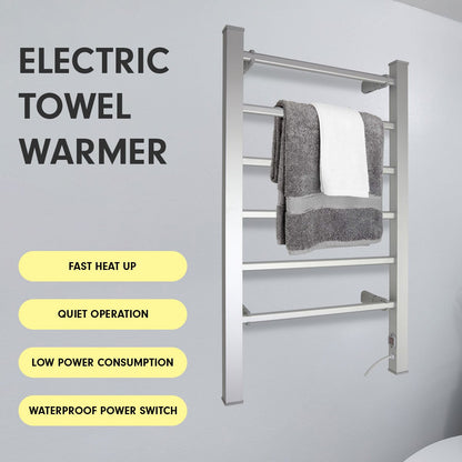 Heated Towel Rack 100W - Silver