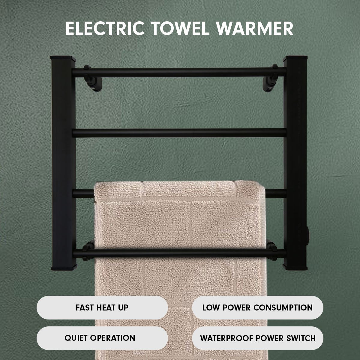 Heated Electric Towel Bathroom Rack