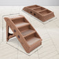50Cm Foldable Step Ladder Stairs - Brown