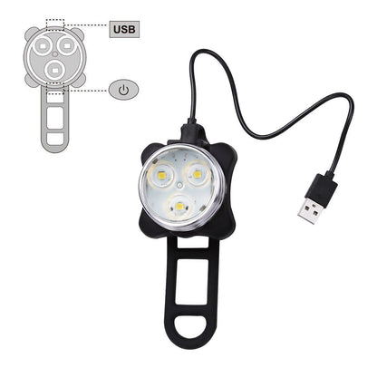 Waterproof Usb Rechargeable Bicycle Bike Lights