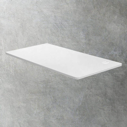 Standing Desk Top with Drilled Hole White 150x75cm