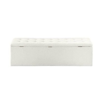Storage Ottoman XL  Sherpa White