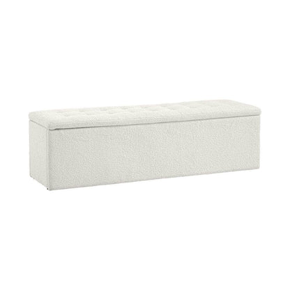 Storage Ottoman XL  Sherpa White