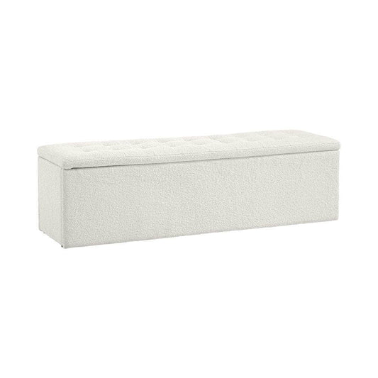 Storage Ottoman XL  Sherpa White