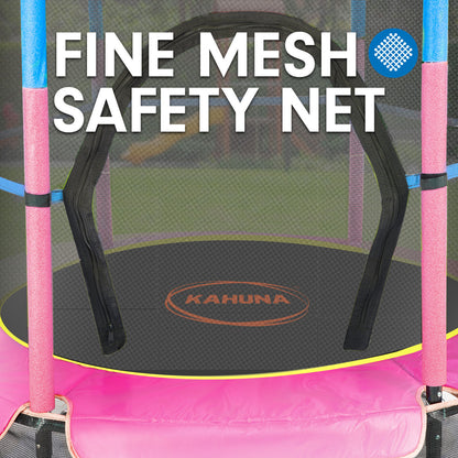 Kahuna Mini 4.5ft Trampoline Blue Pink