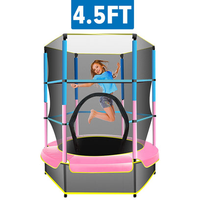 Kahuna Mini 4.5ft Trampoline Blue Pink