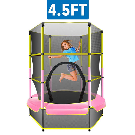 Kahuna Mini 4.5 ft Trampoline Yellow Pink