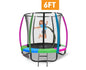 Kahuna 6 ft Trampoline with Rainbow Safety Pad