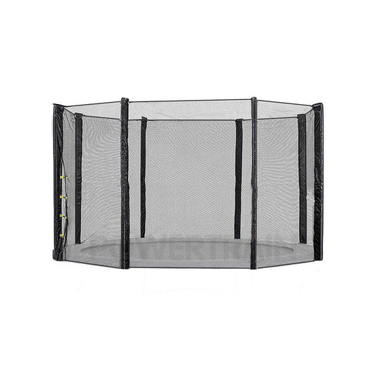 8ft Replacement Trampoline Safety Net Outdoor Enclosure 6 Pole