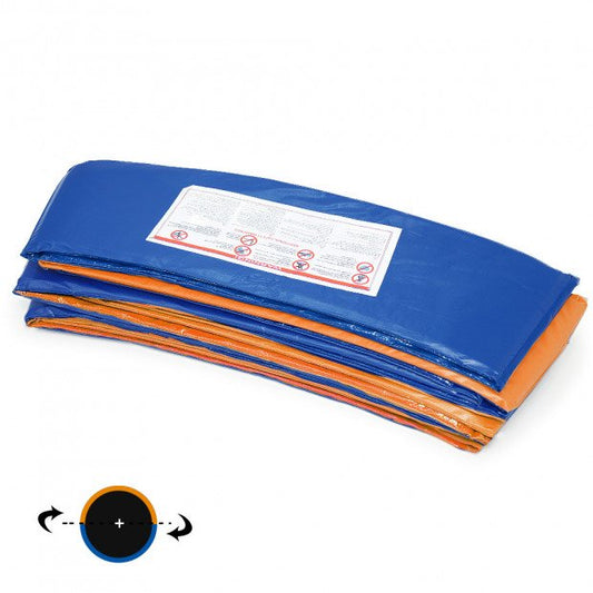 Reversible Replacement Trampoline Spring Safety cover Pad - Orange/Blue