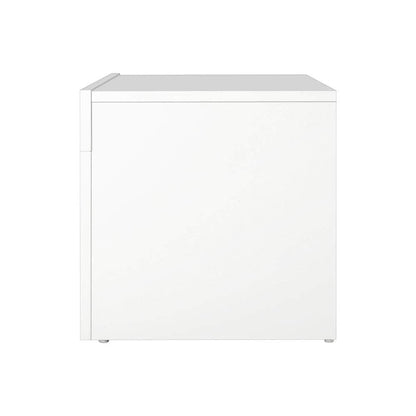 TV Stand Cabinet Entertainment Unit RGB LED Gloss 130cm White