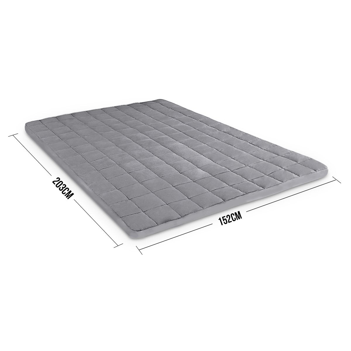 Laura Hill Weighted Blanket Heavy Kids Quilt Doona 9Kg - Grey