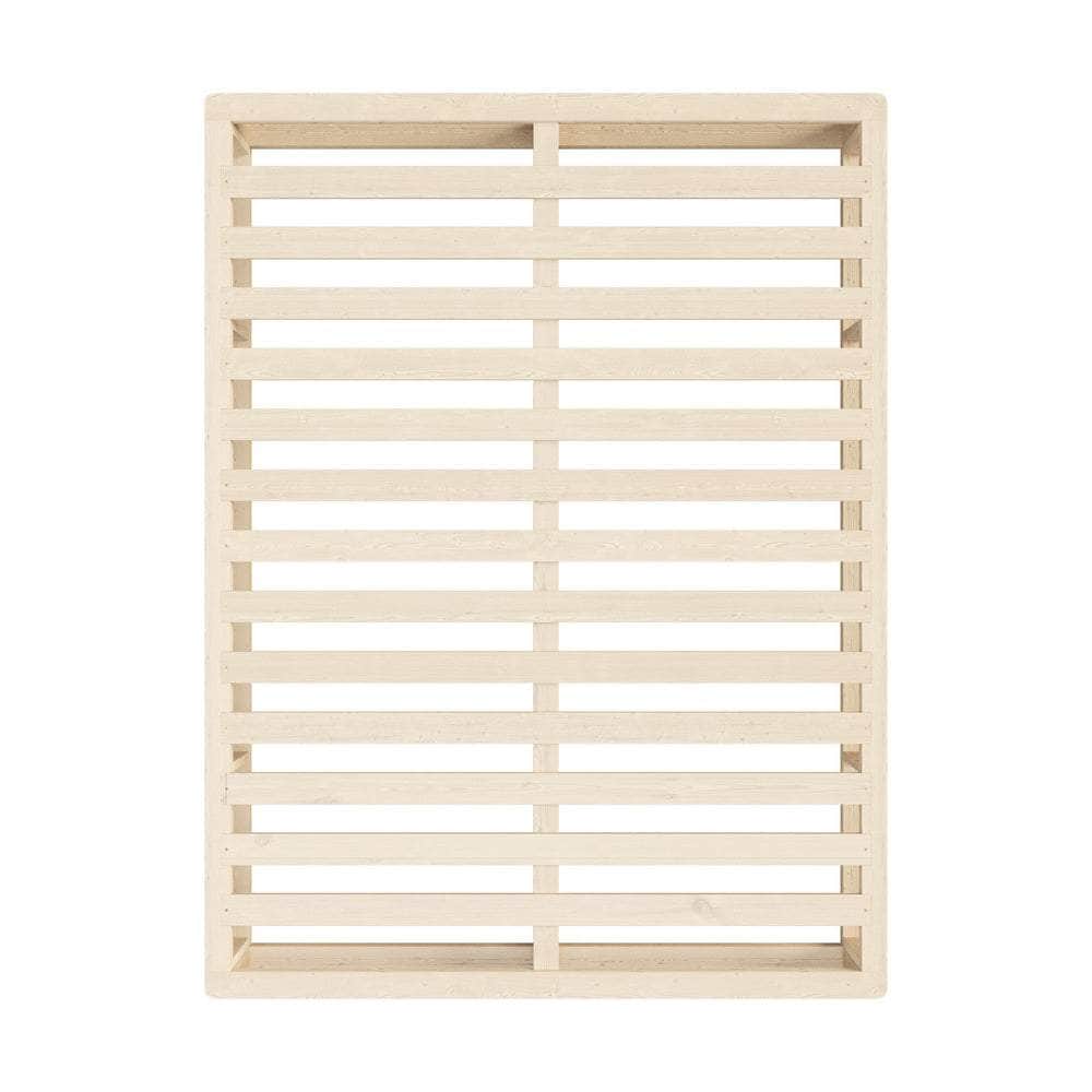 Wooden Bed Frame Double Size Cage-like Base