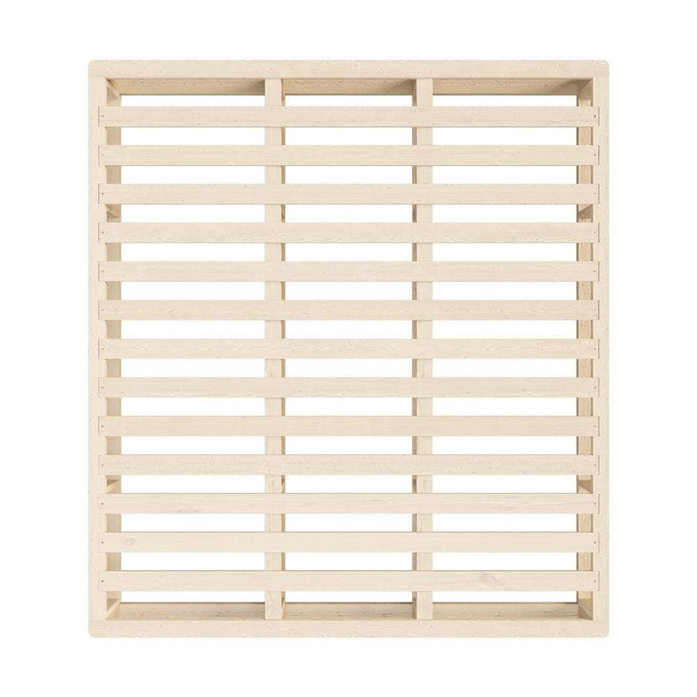 Wooden Bed Frame King Size Cage-like Base