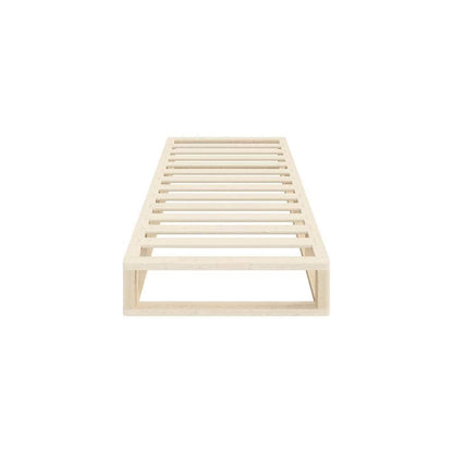 Wooden Bed Frame Single Size Cage-like Base