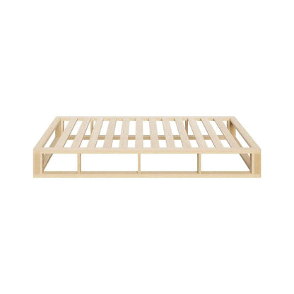 Wooden Bed Frame Single Size Cage-like Base