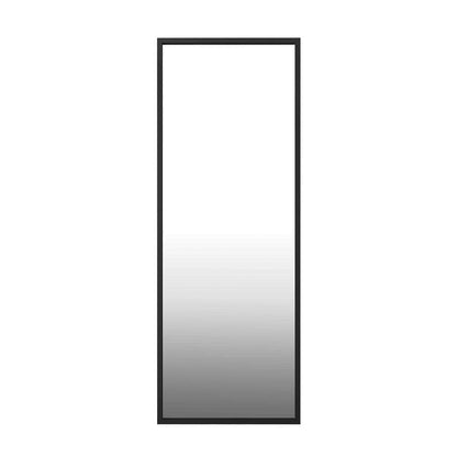 Wooden Full Length Mirror Rectangle 166x60cm Black