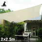 Waterproof 160GSM Outdoor Sun Shade Sail Canopy Cream 4 x 5m