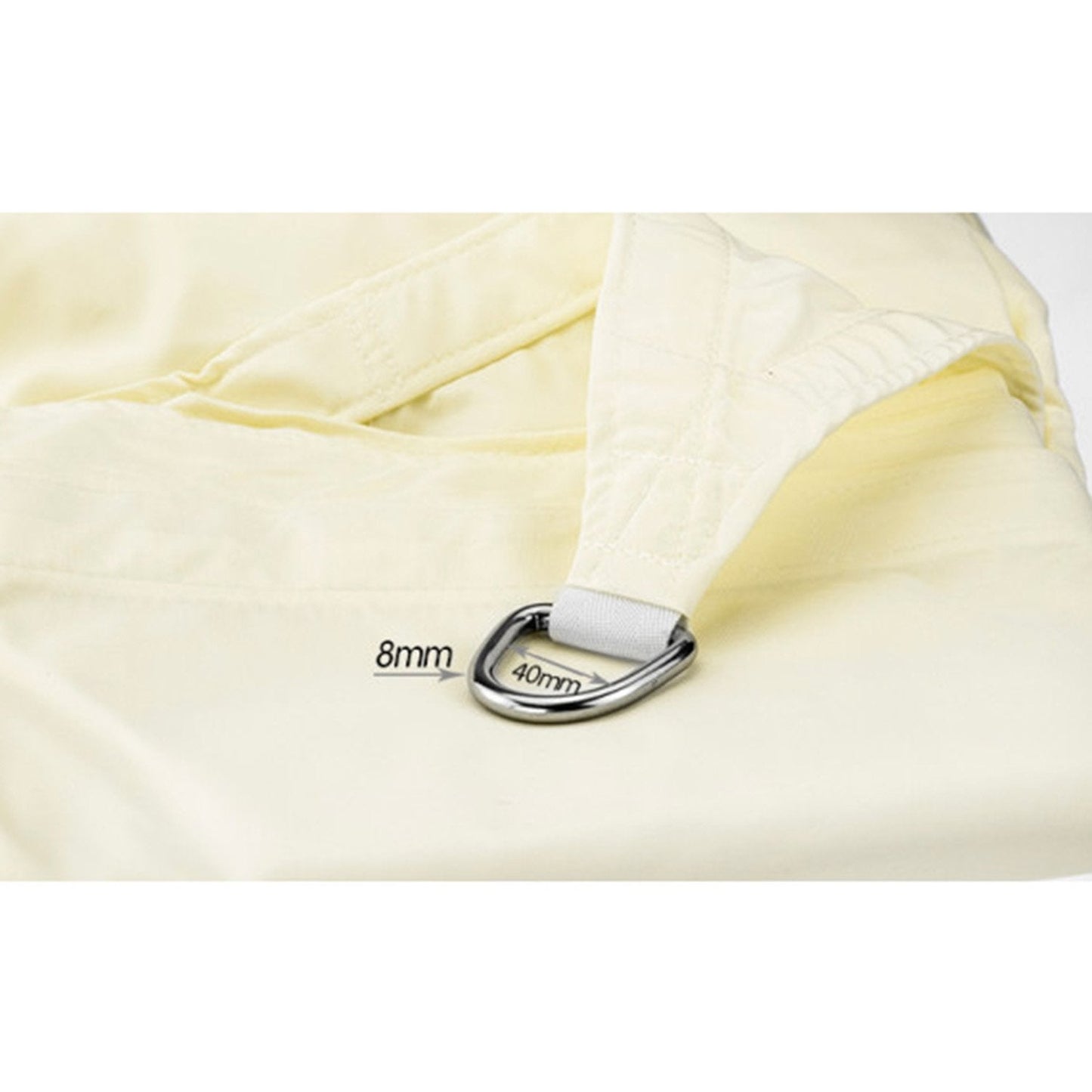 Waterproof 160GSM Outdoor Sun Shade Sail Canopy Cream